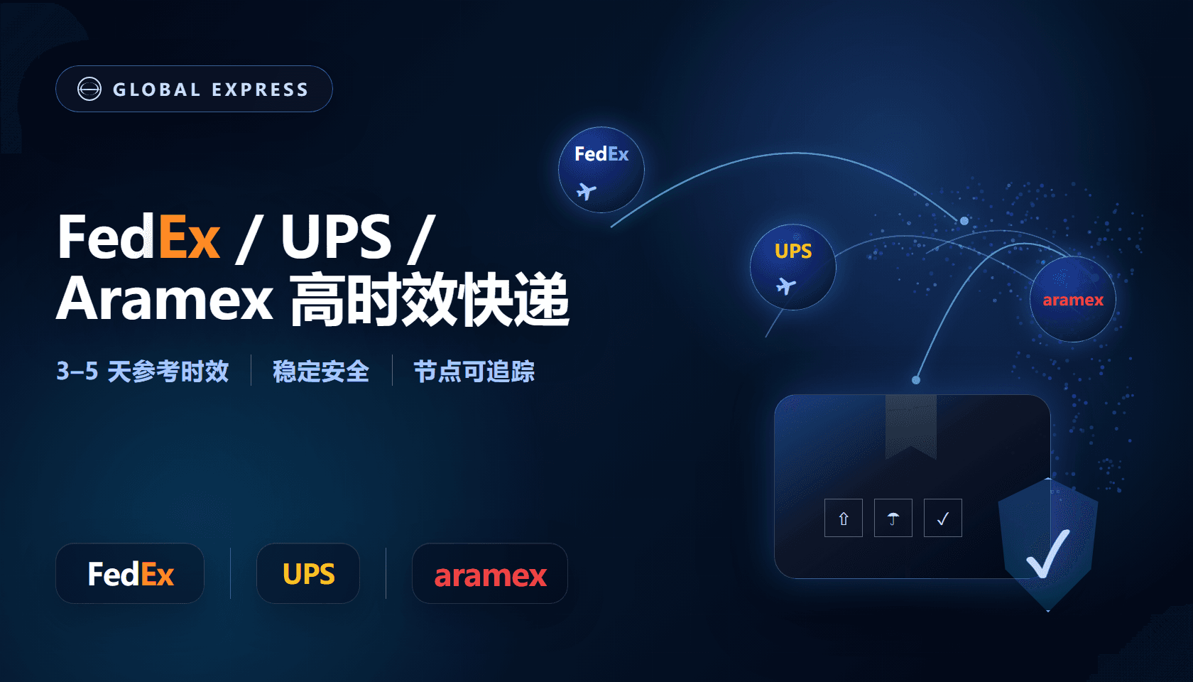 国际快递服务场景视觉